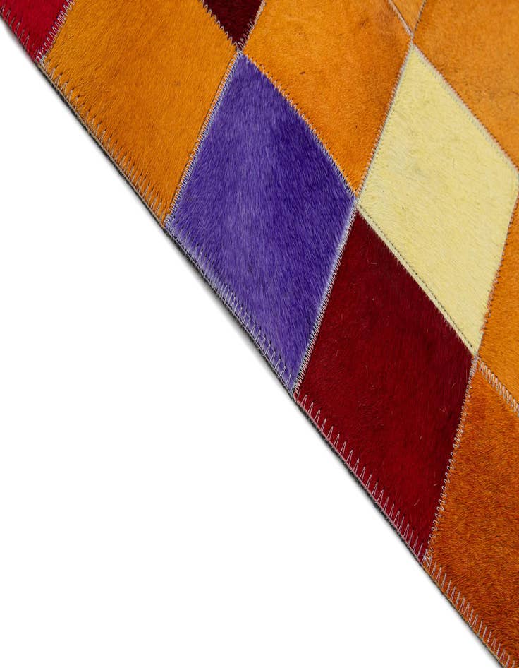 Detail image of  8' x 9' 11 Cowhide - Patchwork Rug