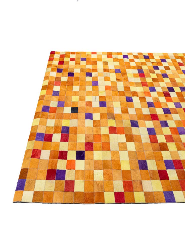 Detail image of  7' 11 x 9' 10 Cowhide - Patchwork Rug