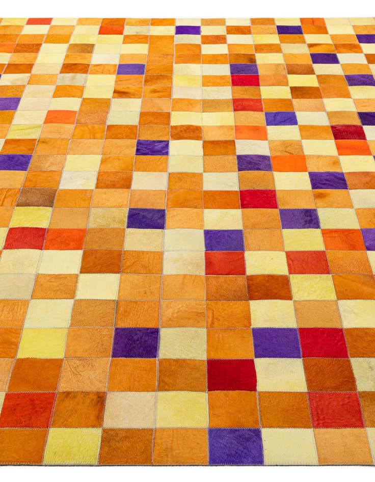 Detail image of  7' 11 x 9' 10 Cowhide - Patchwork Rug