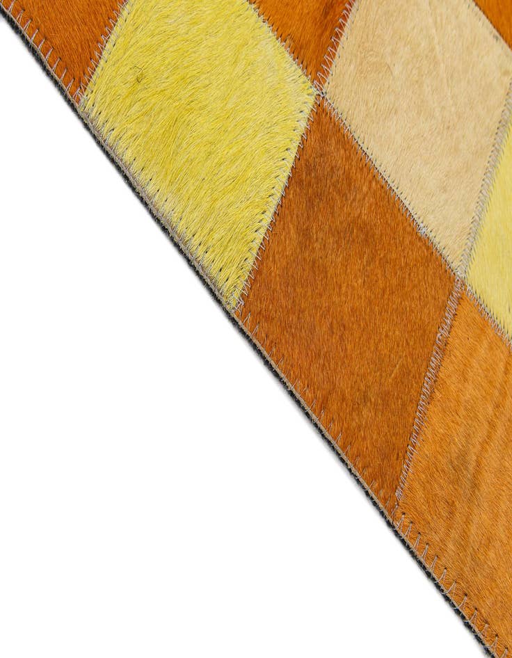 Detail image of  7' 11 x 9' 10 Cowhide - Patchwork Rug