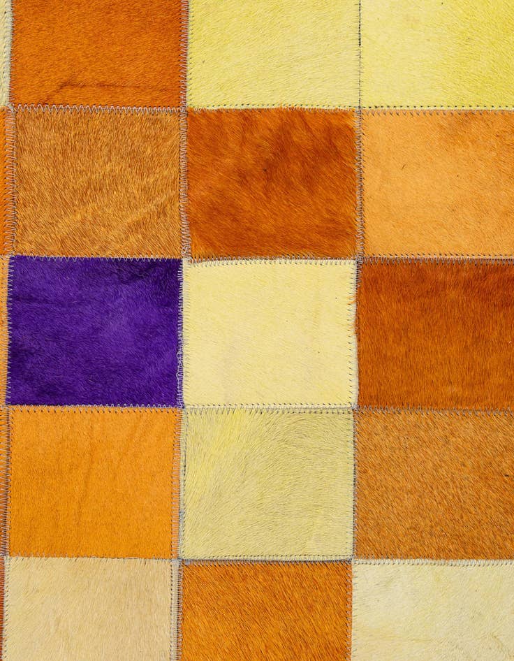 Detail image of  7' 11 x 9' 10 Cowhide - Patchwork Rug