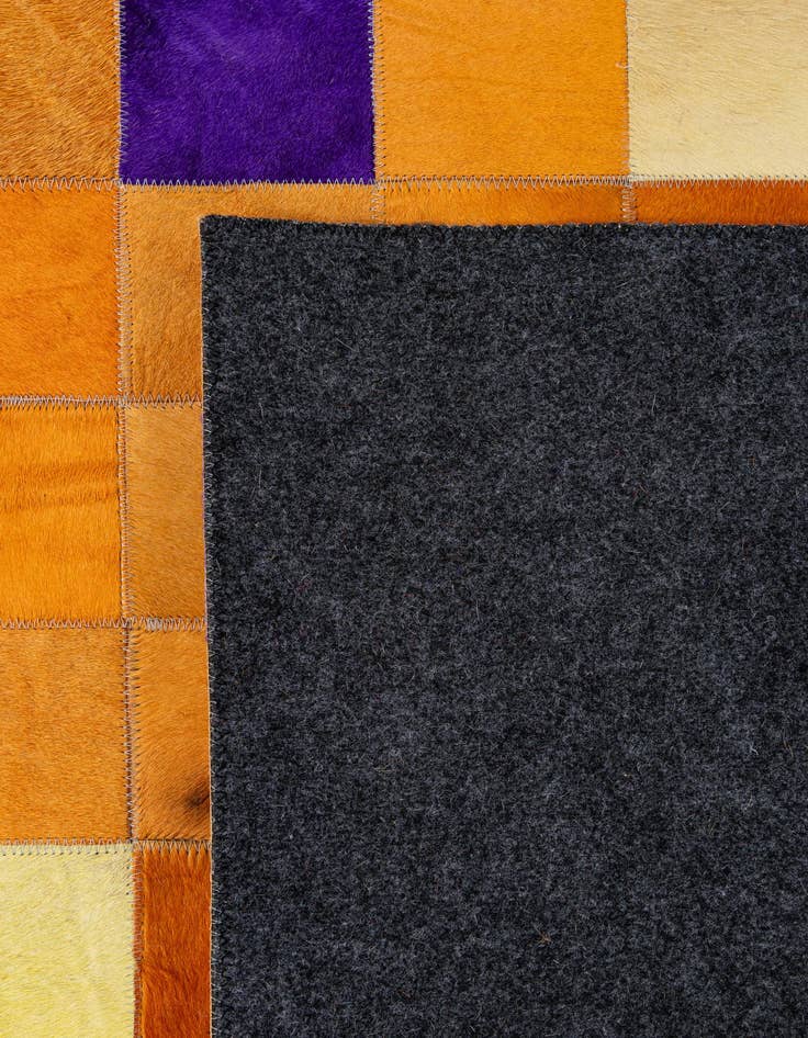 Detail image of  7' 11 x 9' 10 Cowhide - Patchwork Rug