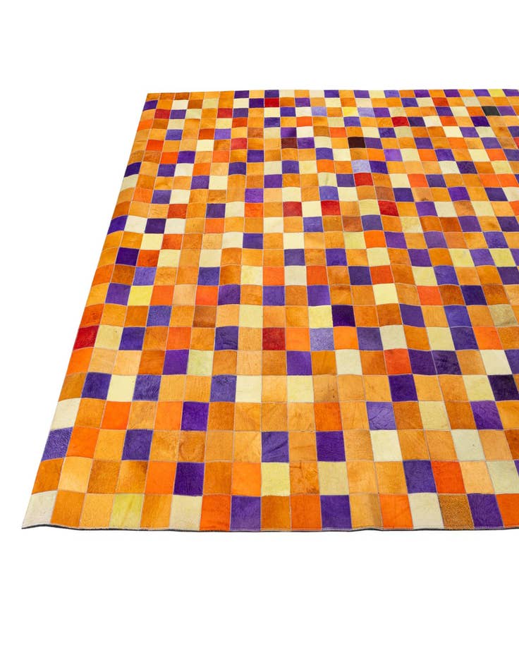 Detail image of  7' 11 x 9' 11 Cowhide - Patchwork Rug