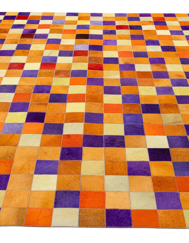 Detail image of  7' 11 x 9' 11 Cowhide - Patchwork Rug