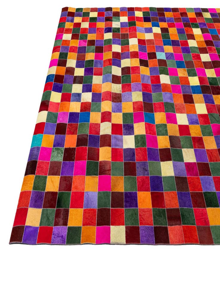 Detail image of  7' 11 x 9' 10 Cowhide - Patchwork Rug