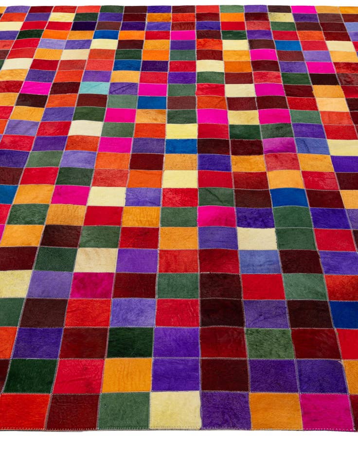 Detail image of  7' 11 x 9' 10 Cowhide - Patchwork Rug