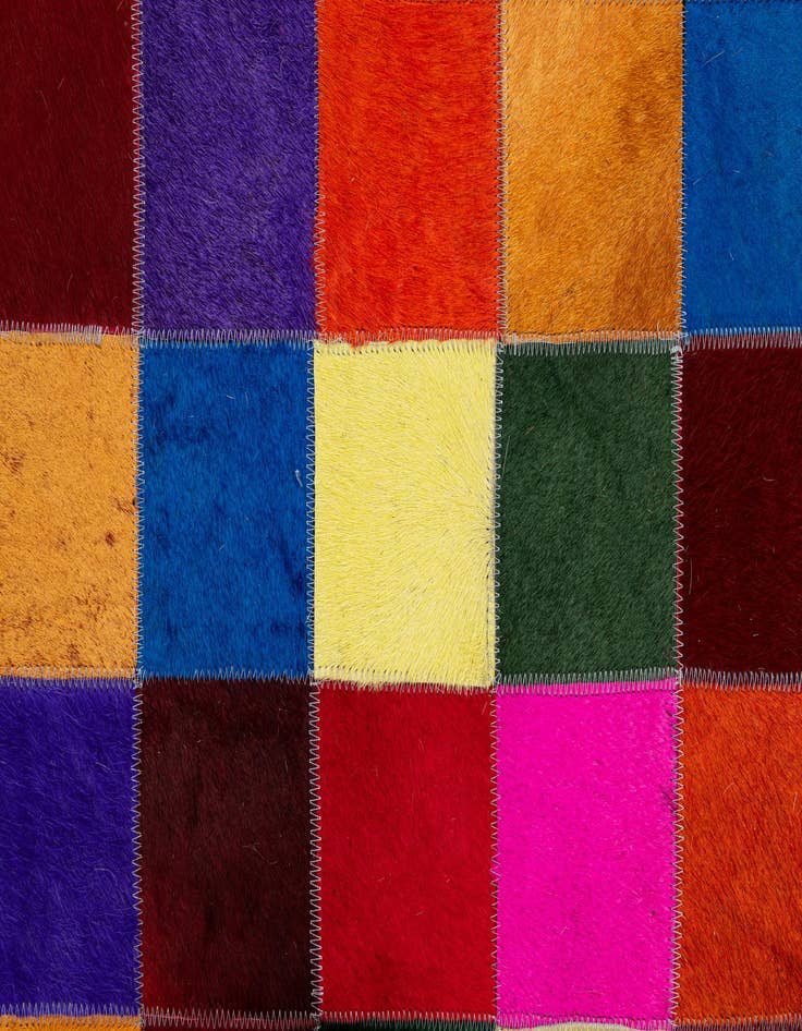 Detail image of  7' 11 x 9' 10 Cowhide - Patchwork Rug