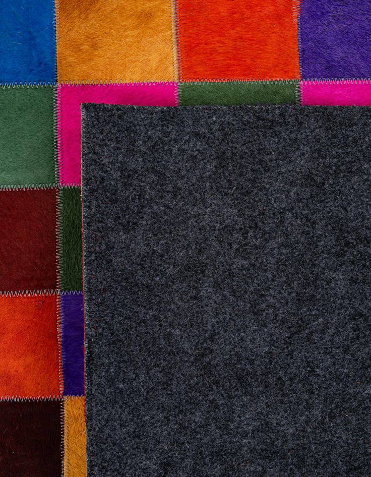 Detail image of  7' 11 x 9' 10 Cowhide - Patchwork Rug