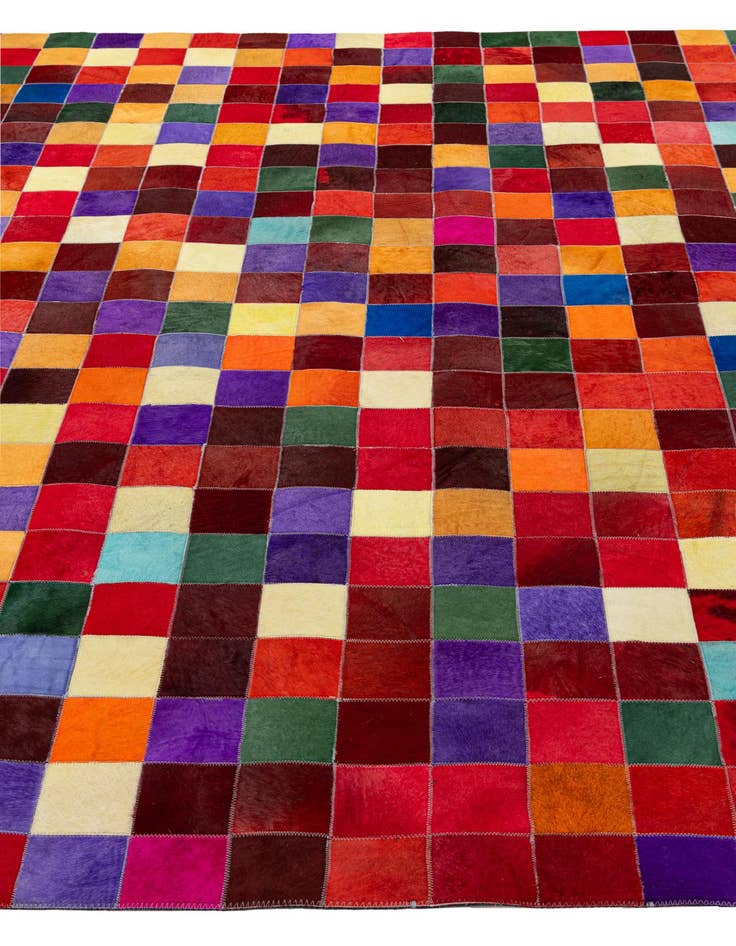 Detail image of  7' 11 x 9' 10 Cowhide - Patchwork Rug