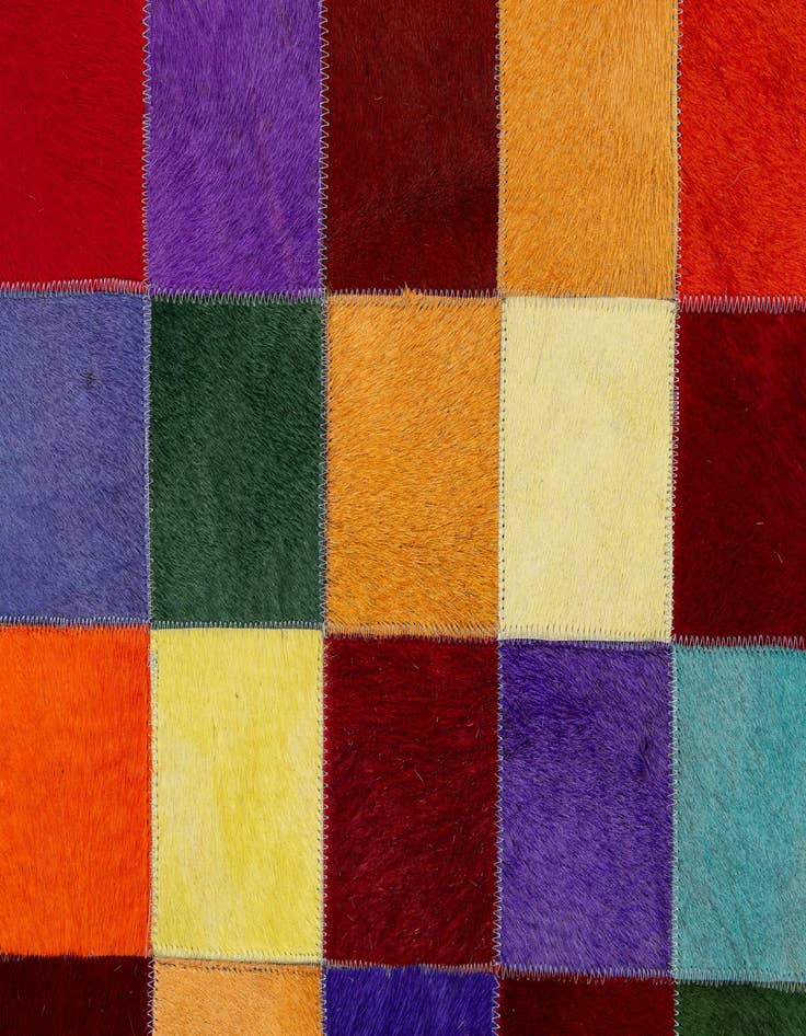 Detail image of  7' 11 x 9' 10 Cowhide - Patchwork Rug