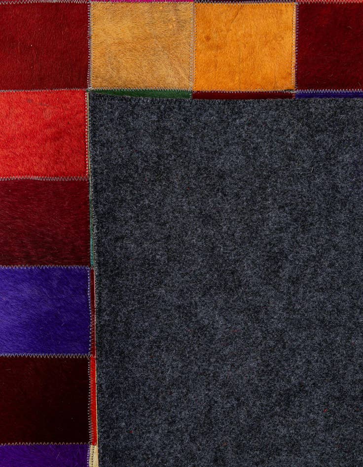 Detail image of  7' 11 x 9' 10 Cowhide - Patchwork Rug