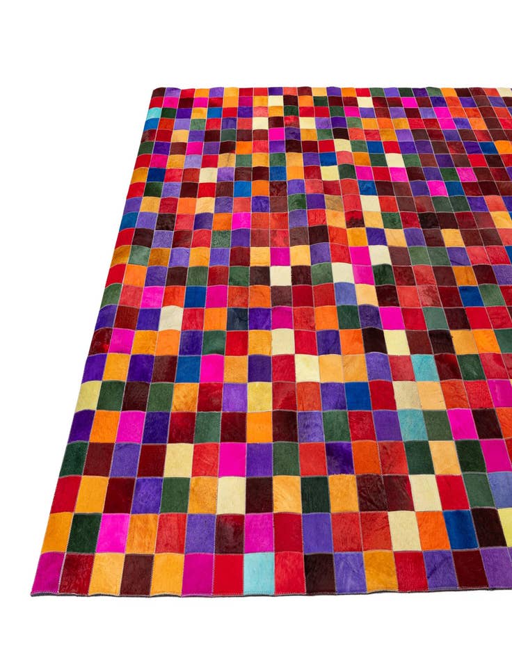 Detail image of  8' x 9' 10 Cowhide - Patchwork Rug