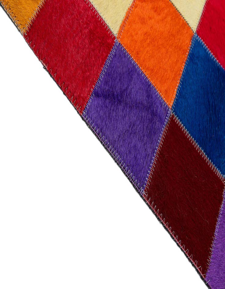 Detail image of  8' x 9' 10 Cowhide - Patchwork Rug