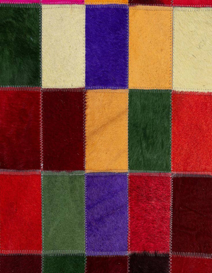 Detail image of  8' x 9' 10 Cowhide - Patchwork Rug