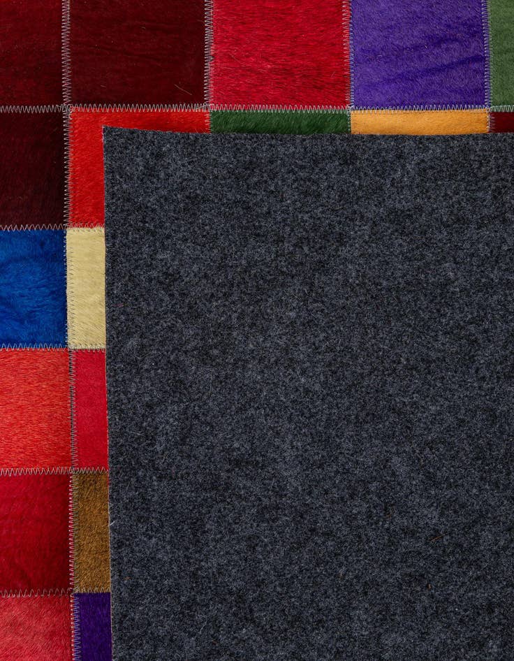 Detail image of  8' x 9' 10 Cowhide - Patchwork Rug