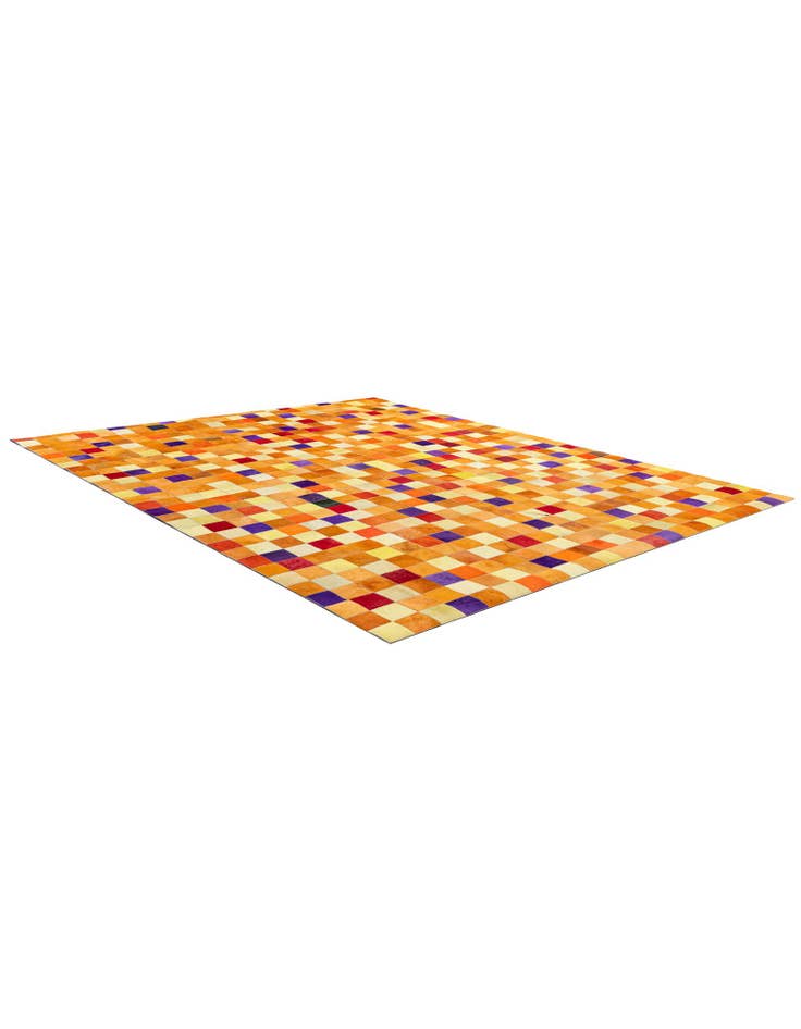 Detail image of  7' 11 x 9' 10 Cowhide - Patchwork Rug