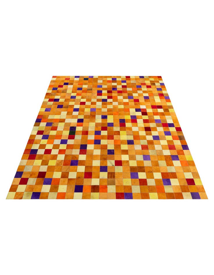 Detail image of  7' 11 x 9' 10 Cowhide - Patchwork Rug