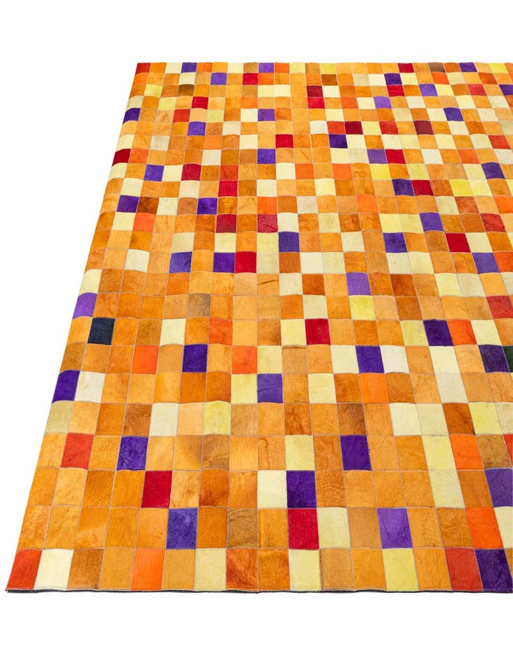 Detail image of  7' 11 x 9' 10 Cowhide - Patchwork Rug