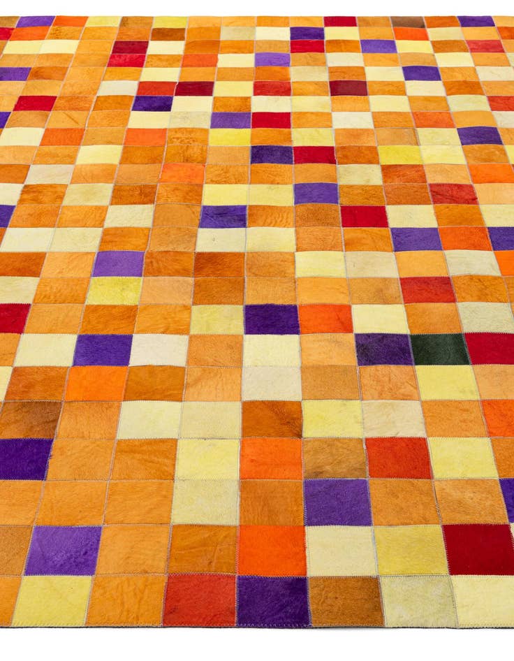 Detail image of  7' 11 x 9' 10 Cowhide - Patchwork Rug