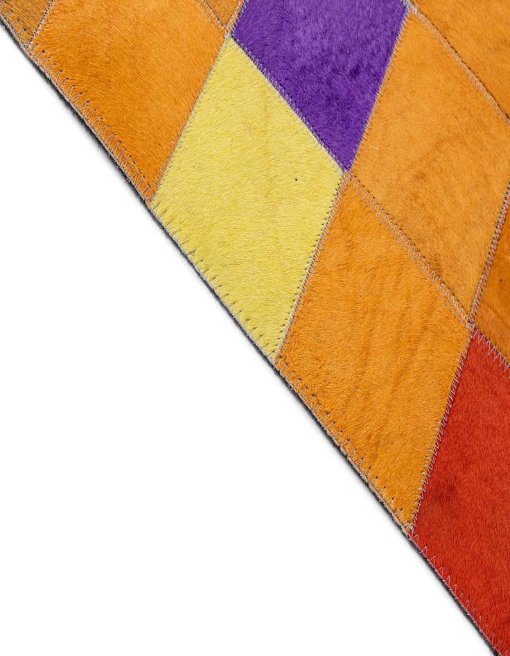 Detail image of  7' 11 x 9' 10 Cowhide - Patchwork Rug