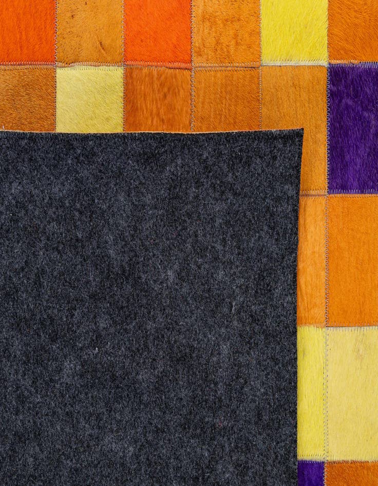 Detail image of  7' 11 x 9' 10 Cowhide - Patchwork Rug