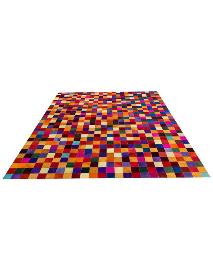 Detail image of  7' 11 x 9' 11 Cowhide - Patchwork Rug