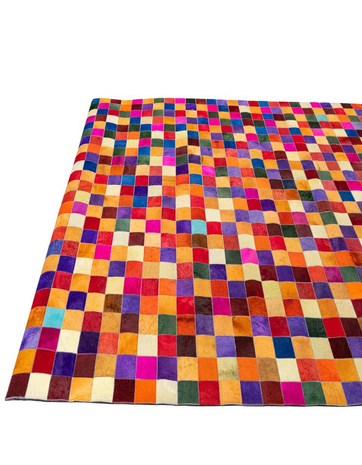 Detail image of  7' 11 x 9' 11 Cowhide - Patchwork Rug