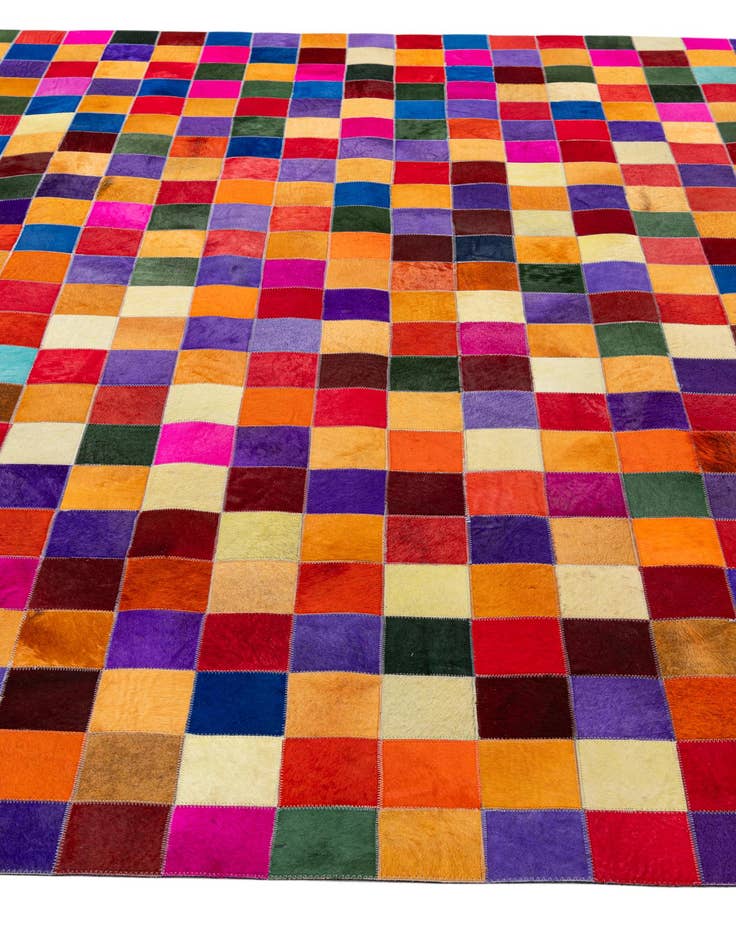 Detail image of  7' 11 x 9' 11 Cowhide - Patchwork Rug