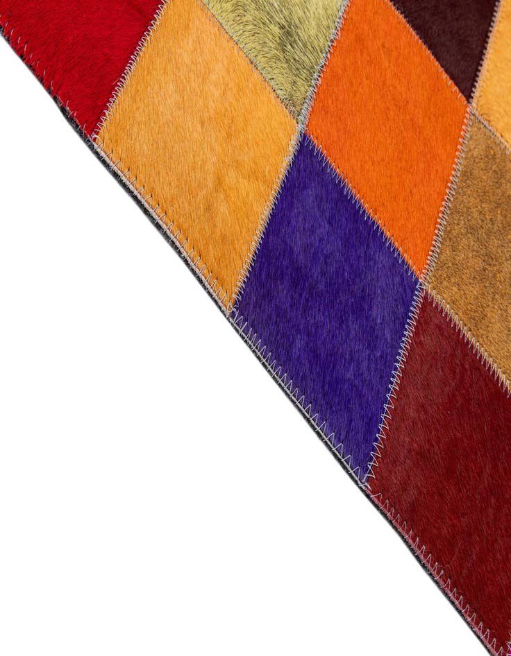 Detail image of  7' 11 x 9' 11 Cowhide - Patchwork Rug