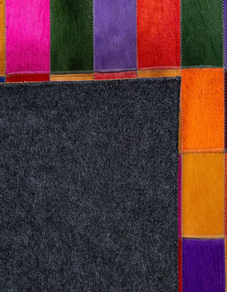 Detail image of  7' 11 x 9' 11 Cowhide - Patchwork Rug