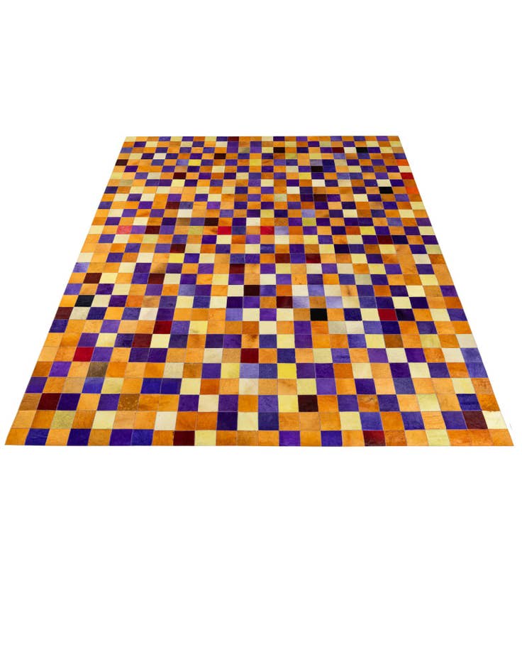 Detail image of  8' x 9' 11 Cowhide - Patchwork Rug