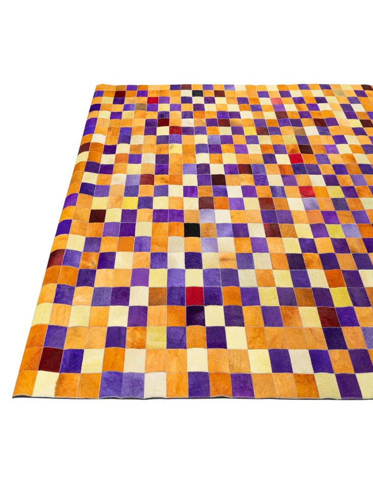 Detail image of  8' x 9' 11 Cowhide - Patchwork Rug