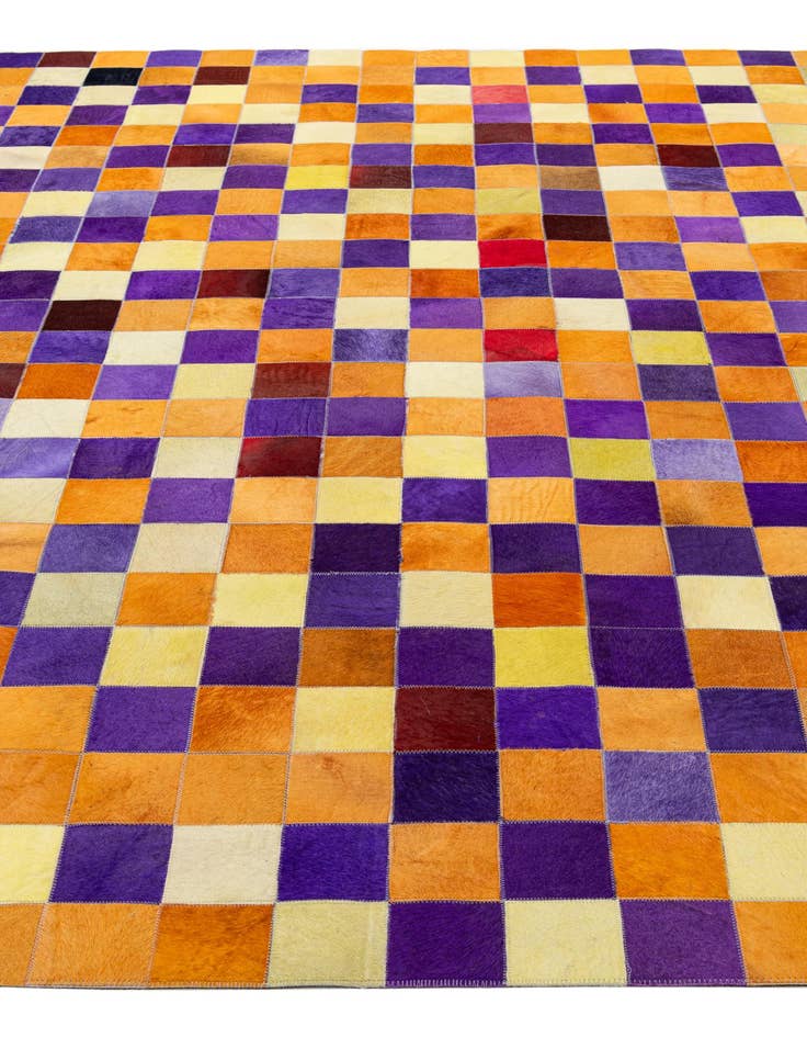 Detail image of  8' x 9' 11 Cowhide - Patchwork Rug