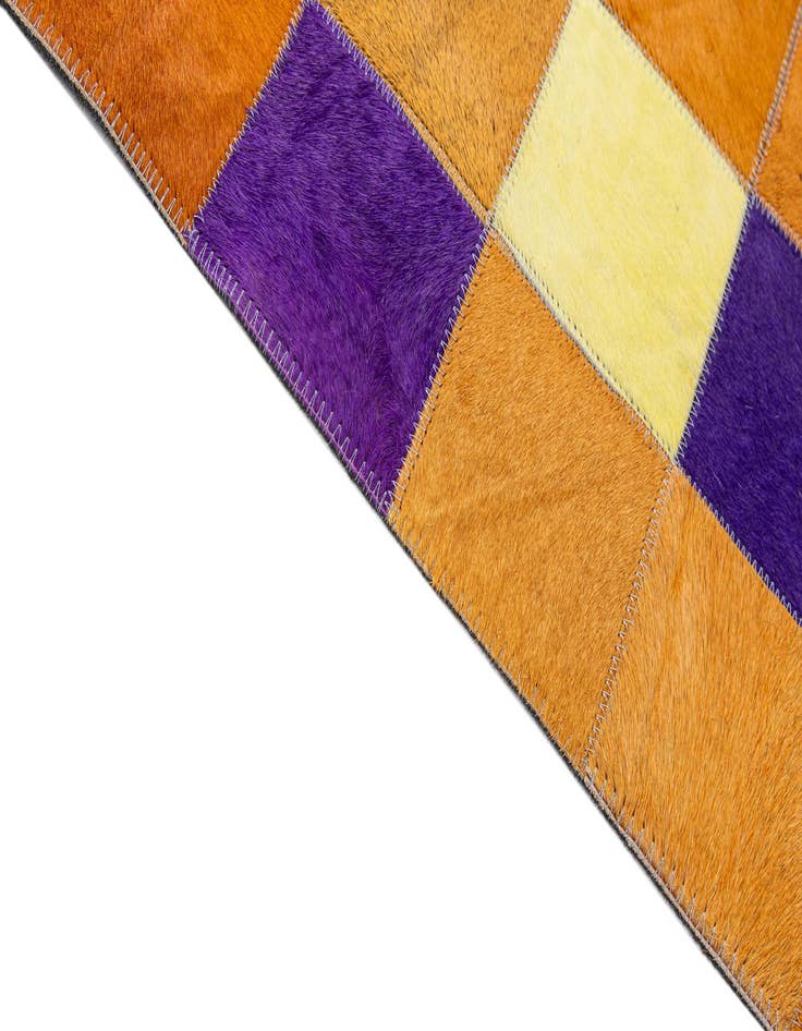 Detail image of  8' x 9' 11 Cowhide - Patchwork Rug