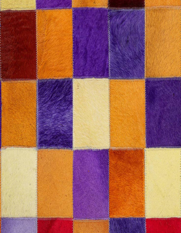 Detail image of  8' x 9' 11 Cowhide - Patchwork Rug