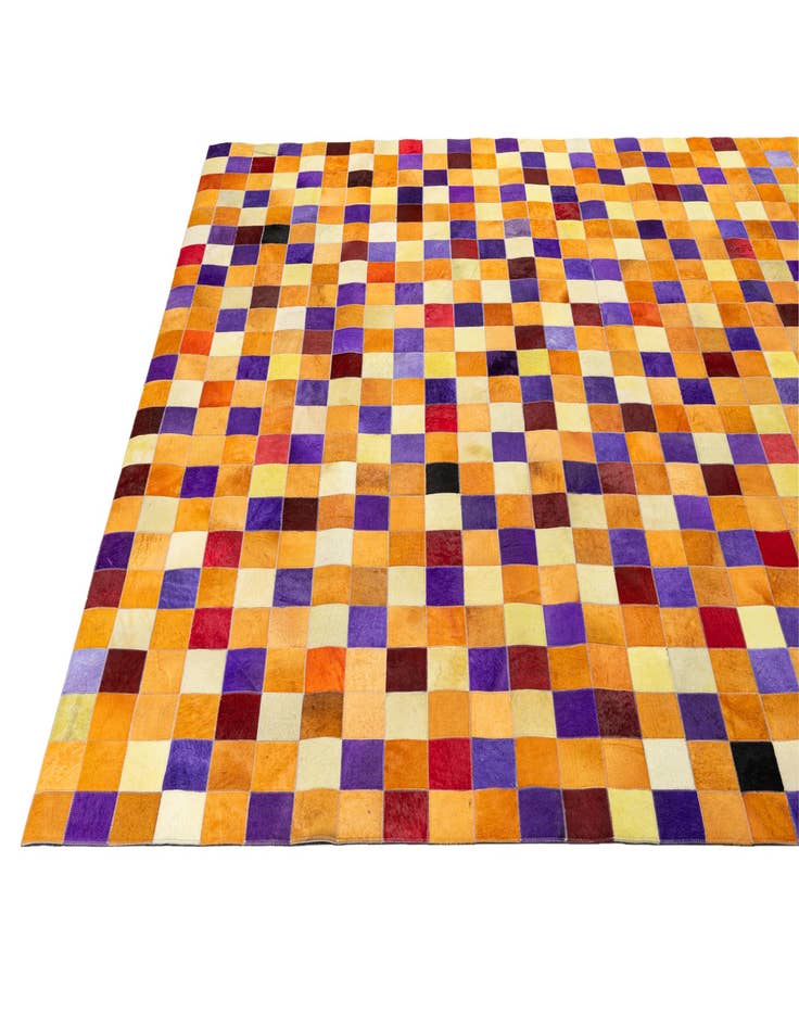 Detail image of  8' x 9' 10 Cowhide - Patchwork Rug