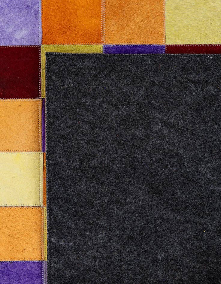 Detail image of  8' x 9' 10 Cowhide - Patchwork Rug