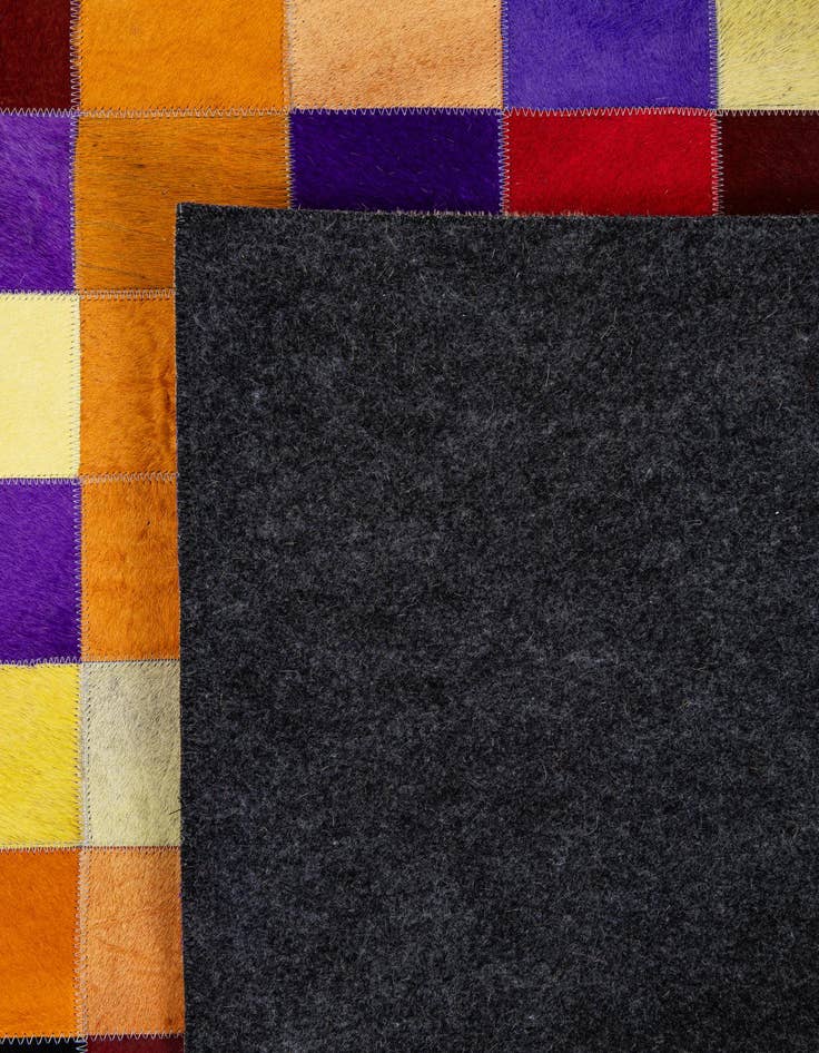 Detail image of  7' 11 x 9' 11 Cowhide - Patchwork Rug