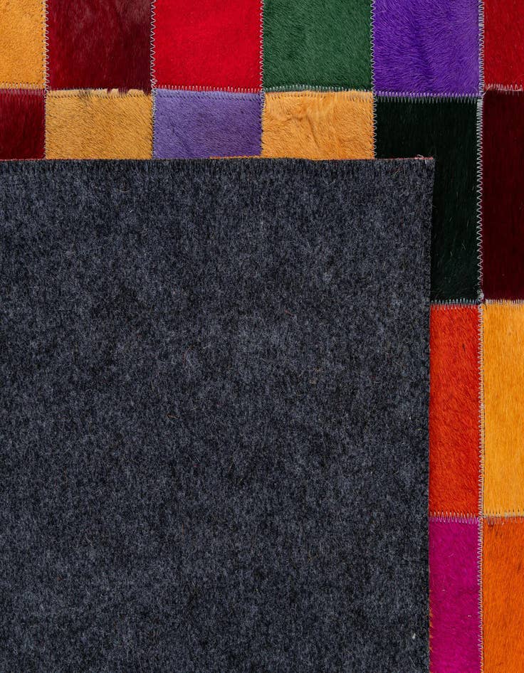 Detail image of  8' x 9' 11 Cowhide - Patchwork Rug