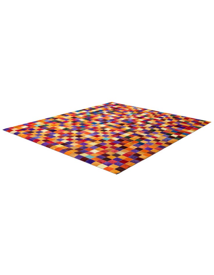 Detail image of  8' x 9' 9 Cowhide - Patchwork Rug