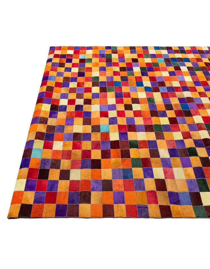 Detail image of  8' x 9' 9 Cowhide - Patchwork Rug