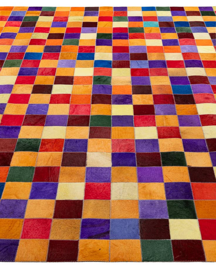 Detail image of  8' x 9' 9 Cowhide - Patchwork Rug