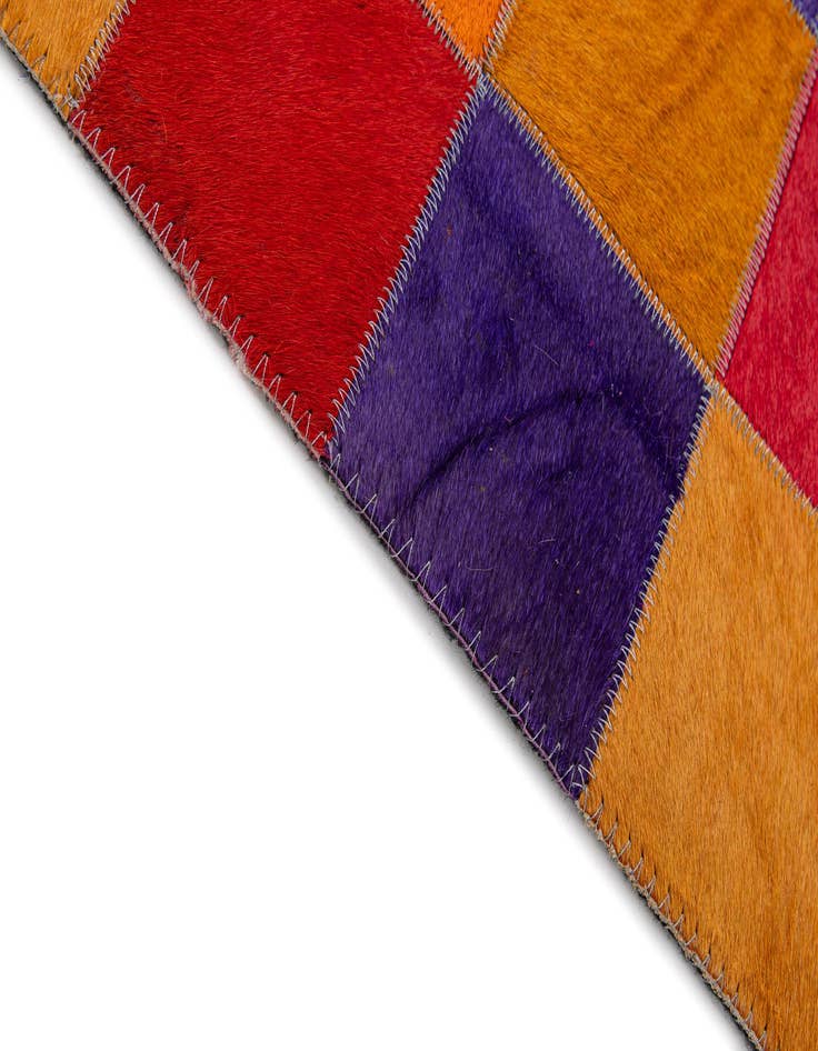 Detail image of  8' x 9' 9 Cowhide - Patchwork Rug