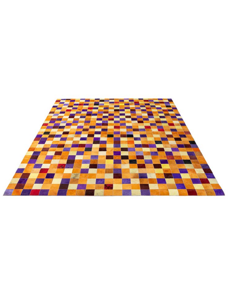 Detail image of  7' 11 x 9' 10 Cowhide - Patchwork Rug