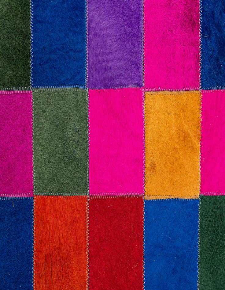 Detail image of  7' 11 x 9' 10 Cowhide - Patchwork Rug