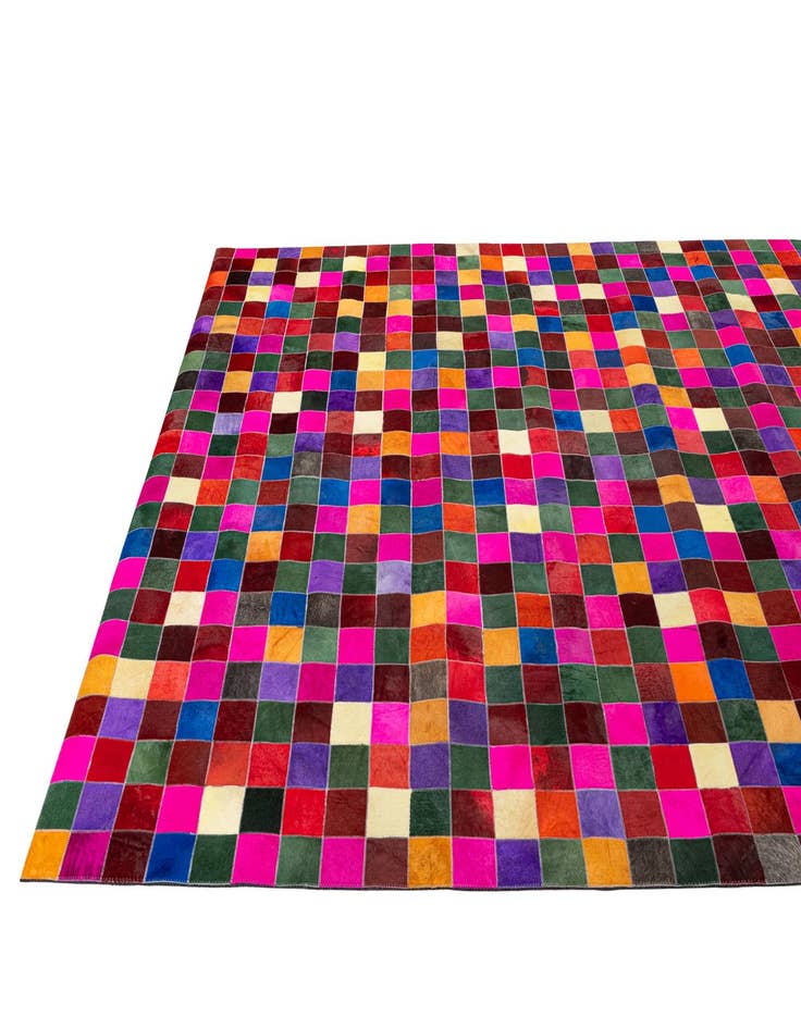 Detail image of  7' 11 x 9' 10 Cowhide - Patchwork Rug