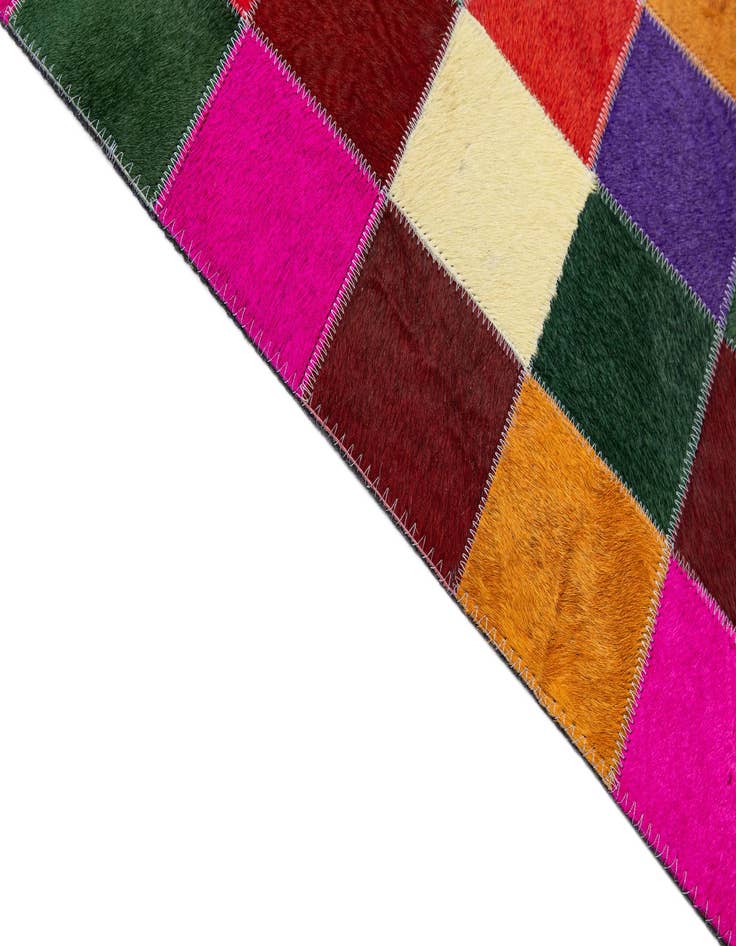 Detail image of  7' 11 x 9' 10 Cowhide - Patchwork Rug