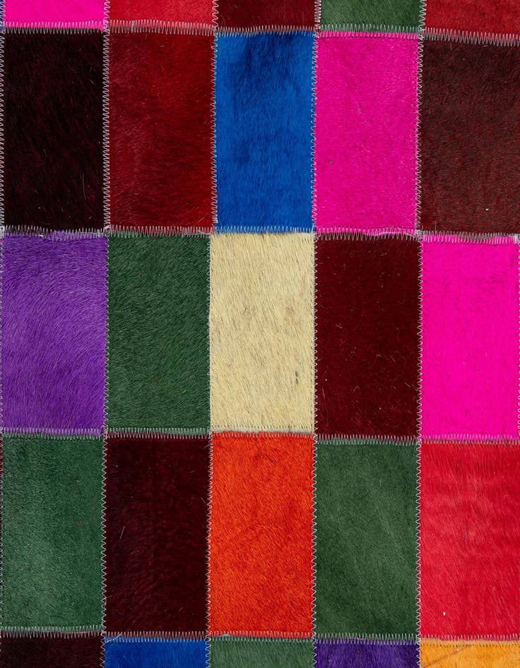 Detail image of  7' 11 x 9' 10 Cowhide - Patchwork Rug