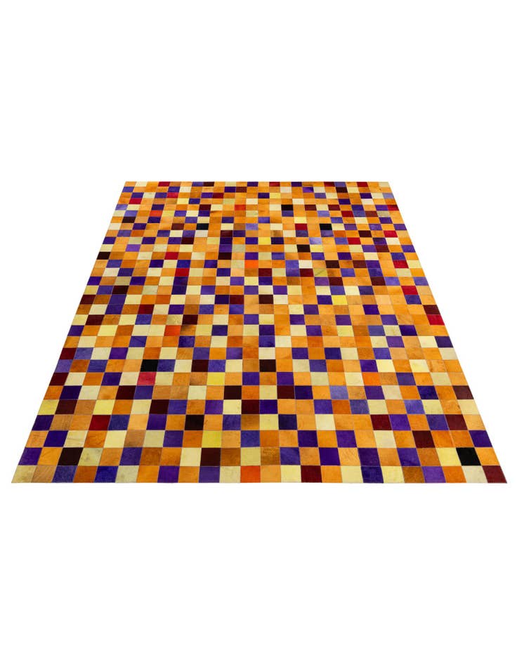 Detail image of  7' 11 x 9' 11 Cowhide - Patchwork Rug