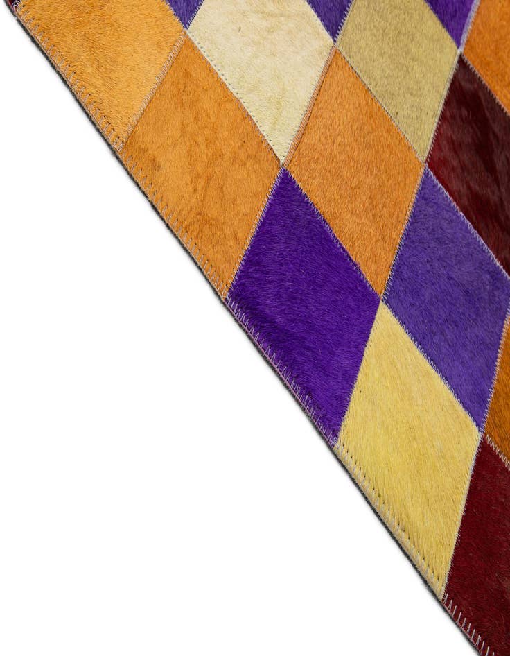 Detail image of  7' 11 x 9' 11 Cowhide - Patchwork Rug